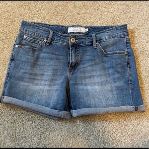 Torrid Mid-rise Cuffed Denim Shorts